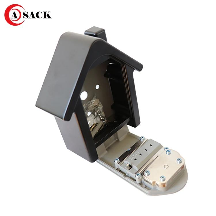 New Design high quality two key safe box and security 4 digits Box Wall Mount house shape combination key safe box outdoor