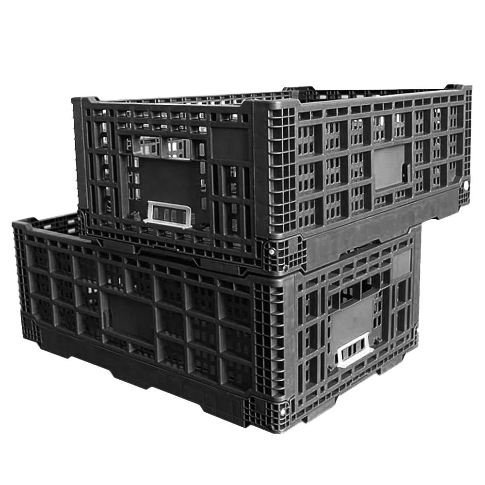 New Item Plastic Material Mini Crate 60*40*22 Cm Collapsible Storage Basket