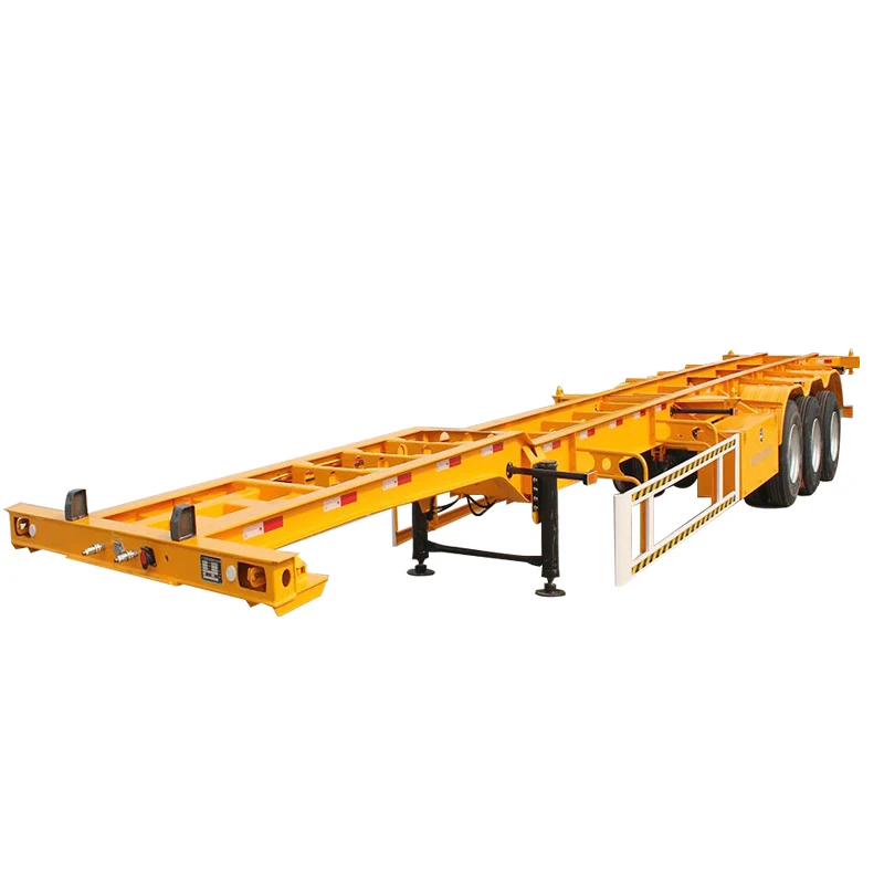 Low Price 3 Axles 20ft  40 Ft Container Chassis Trailer Skeleton Container Semi Trailer