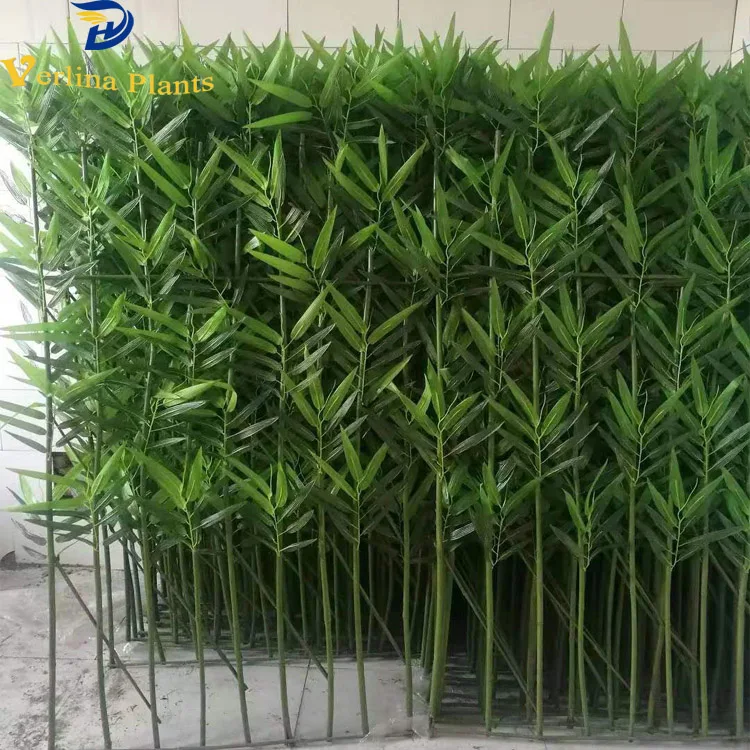 Decorative silk leaves Artificial Bamboo Tree For Outdoor