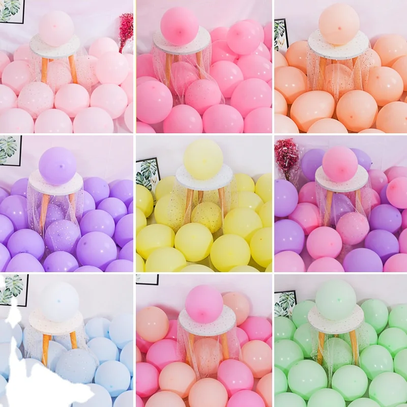 100PCS Latex Balloons Macaron  2.2g  10inch Celebration balloon Wedding Anniversary Birthday Party Christmas Decoration Balls
