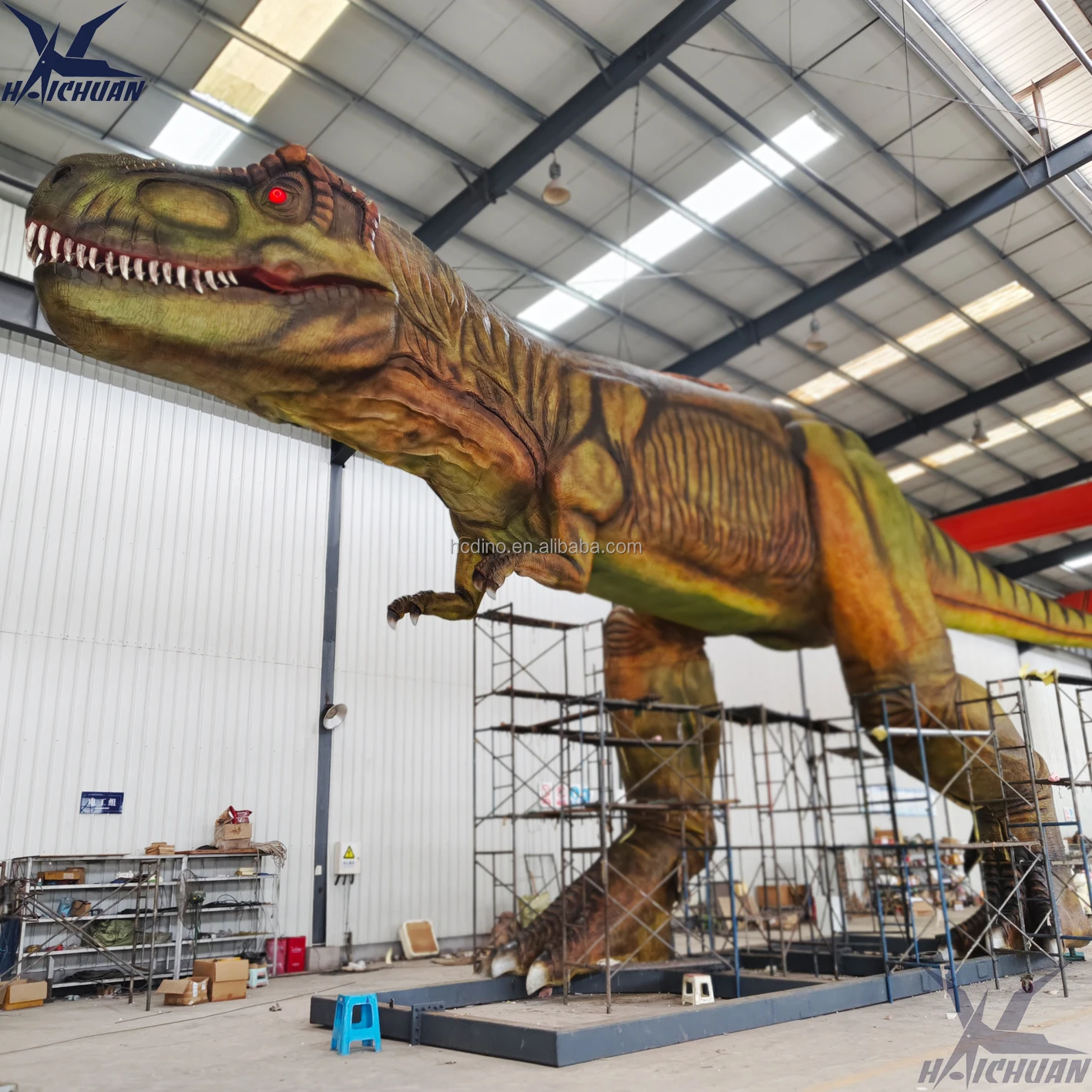 Jurassic Park Dinosaur Moving Large Dinosaur Figures Life-size Robotic Dinosaur T-rex Dino Animatronics for sale