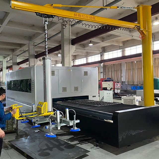 Custom production 500KG  Pneumatic vacuum lifter for sheet metal Plate suction crane