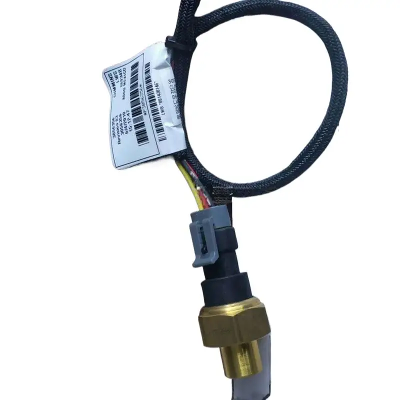 Cummins KTA19 Compatible Pressure Sensor 2897690 3054615 with Harness 3067880 3056356