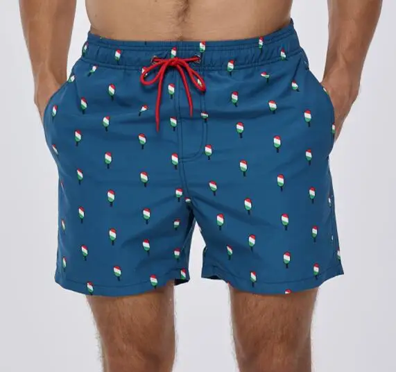 New OEM Manufacturer Swimwear Men Printed Shorts Swim Trunk Briefs