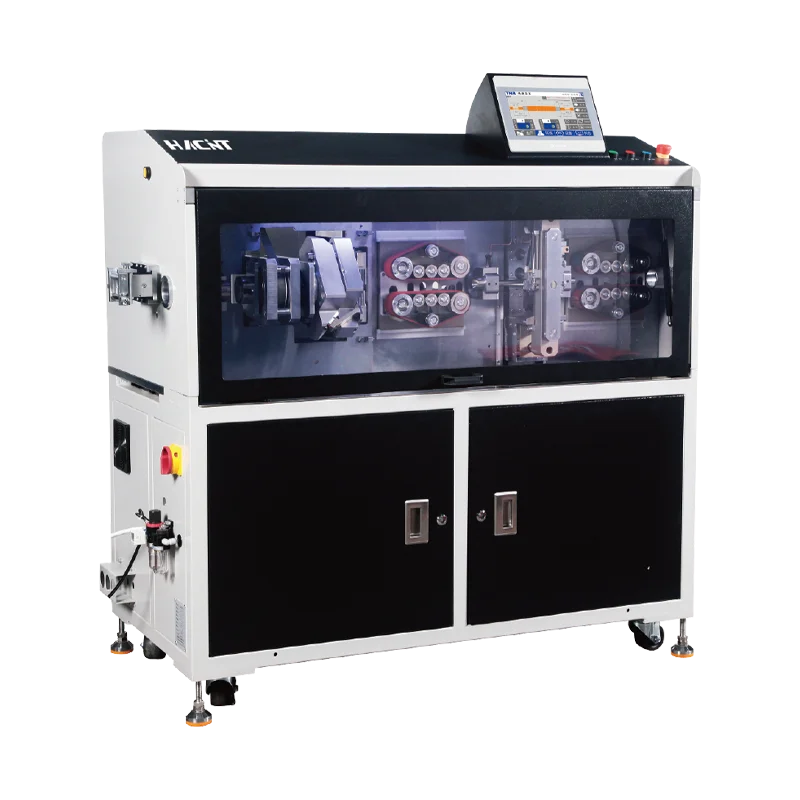 HBQ-421 Hot selling automatic wire cutting and stripping machine  New energy shielded wire offline machine