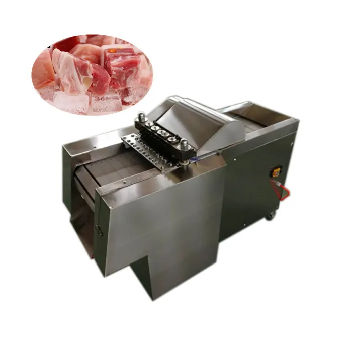 Factory  sales	fish head cutting machine	meat mincer cutter slicer ham	cut steak chicken cuber automatic dice meat dicer machine