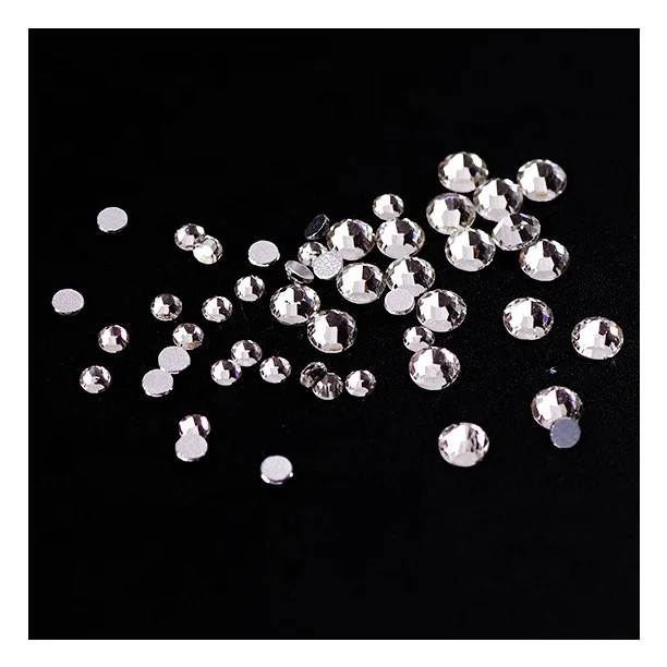 
6 Grid Shinning Glass Crystal Dimond Box Package nail rhinestone boxes Nail Art Rhinestones Supplies For Nail art 