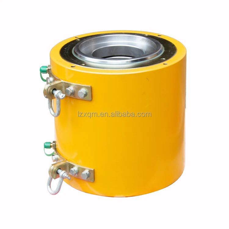 300 Ton Prestressed Double Activities Hydraulic Hollow Jack for Bridge Stainless Steel 50T Capacity Load