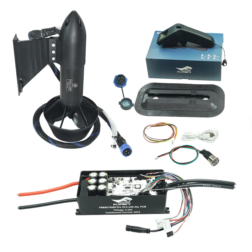 Flipsky 65161 6000 Вт двигатель водонепроницаемый бесщеточный подводный подруливающий электрический лодочный