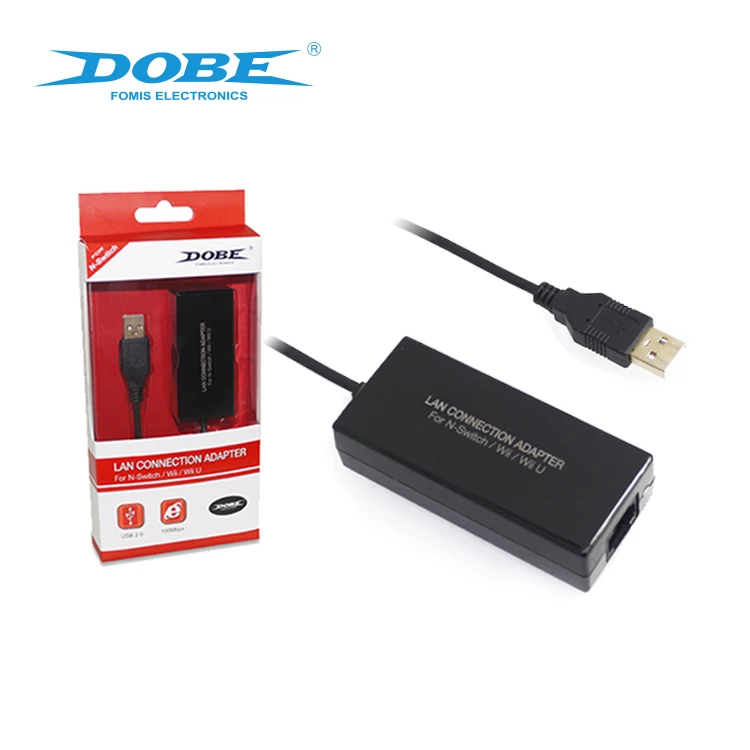 DOBE Factory Original Network LAN Connection Adapter Fit for Nintendo Switch / Wii / Wii U Game Console Game Accessories