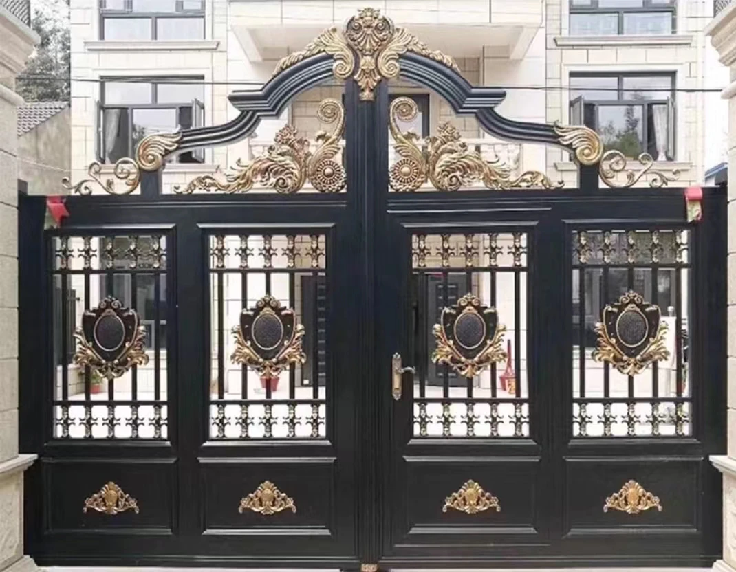 Ворота виллы Ретро Выгравированные сельские старые двери старый Вяза в китайском стиле Античная двойная входная дверь двор
