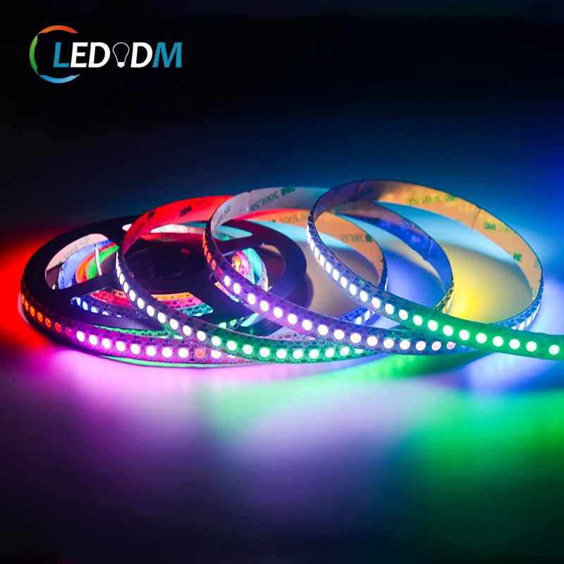high bright CE RoHS ETL certificated Ws2812B digital RGB led strip lights ip20 ip65 ip67 waterproof flexible addressable led