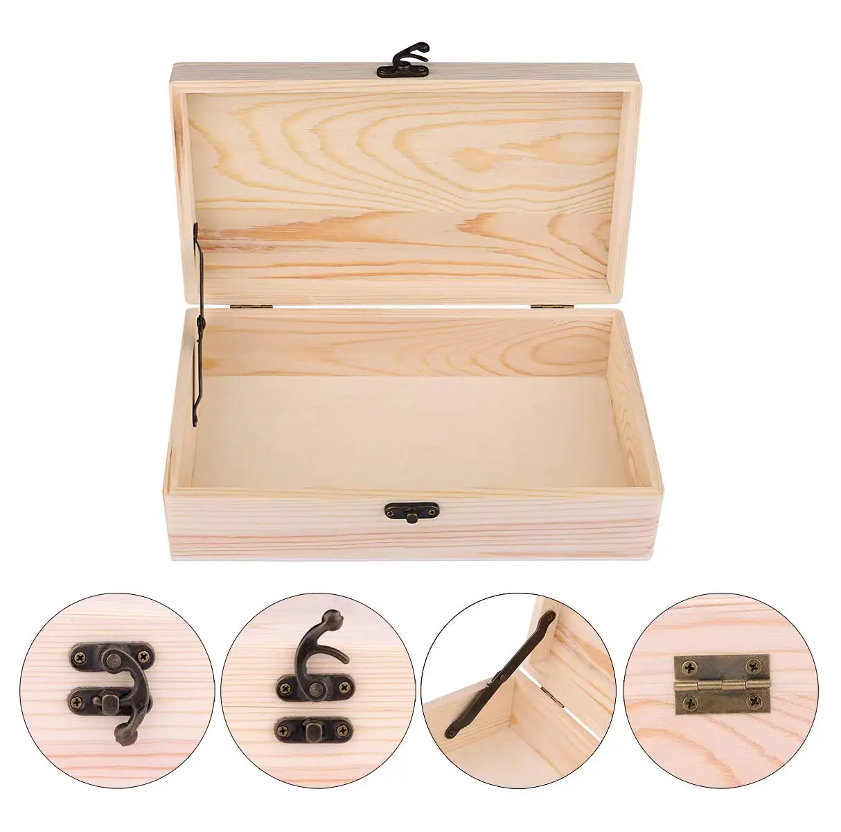 Custom Unfinished Wooden Box Designs Pictures Wood Crafts Boxes Wall Signs & Bamboo and Jewelry Gift