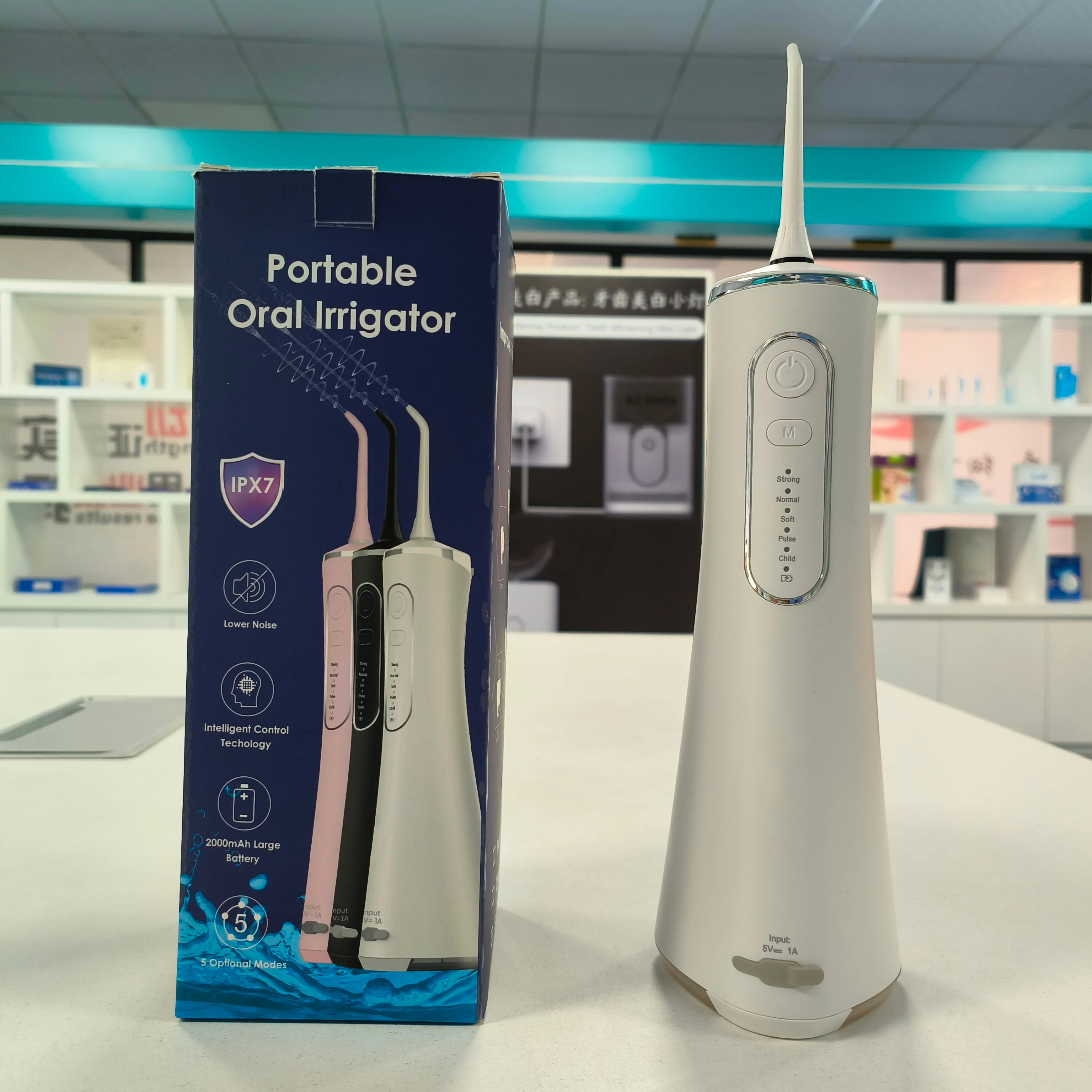 Water Dental Flosser with Electric Toothbrush Comb Water Flosser Nose Cleaner Oem IPX 7 Rohs Free Spare Parts Clean Teeth Ltd.