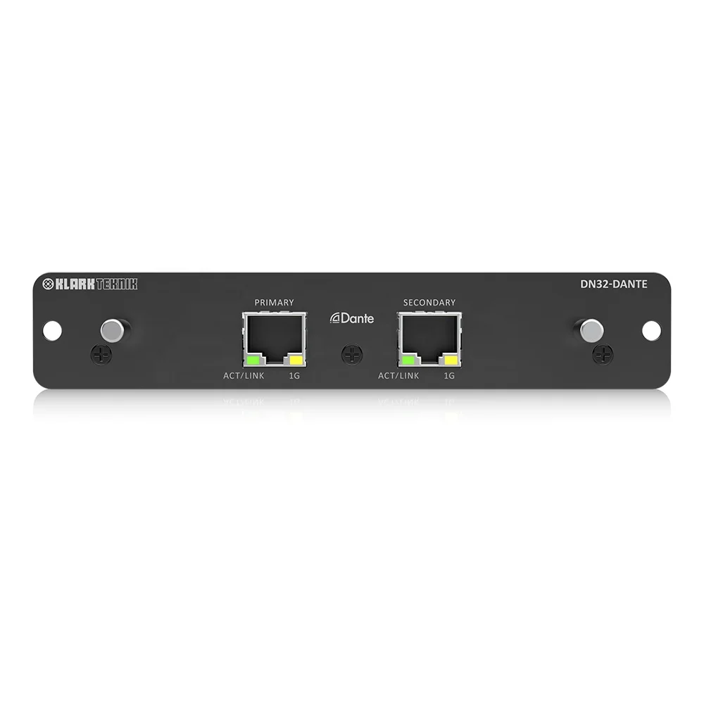 Klark Teknik DN32 Dante Card Up to 32 Channels Audinate Dante Card For Midas M32 Live Or Behringer X32 Digital Mixer