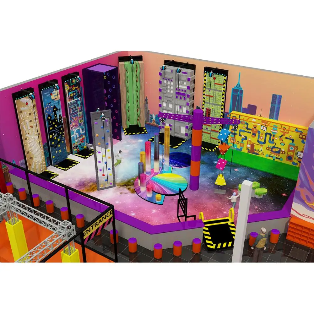 Indoor Trampoline Park China Extreme Trampoline World Supplier Ninjia Course