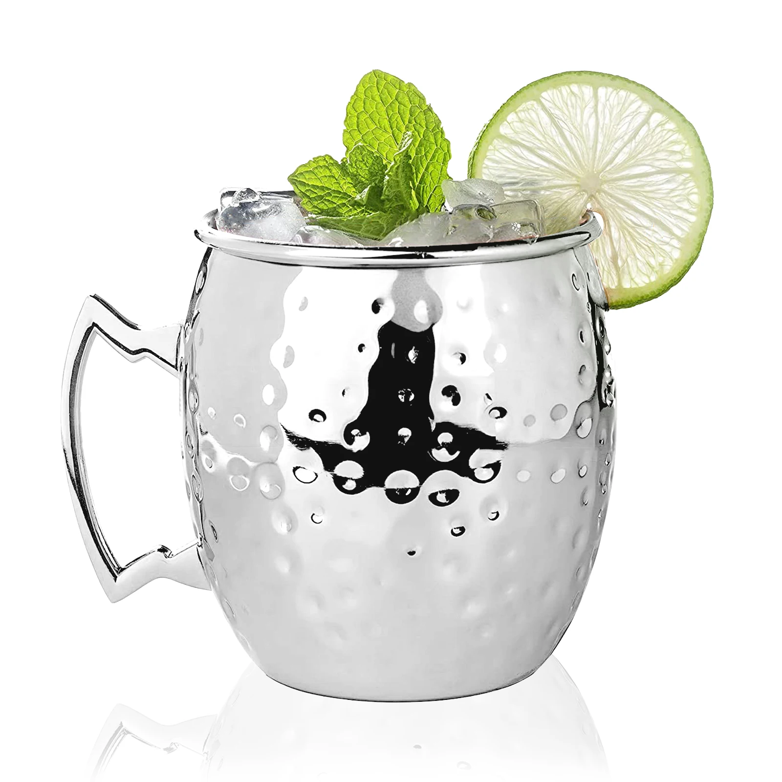 Black stainless steel moscow mule copper mug  500ml black engraved drinking cup