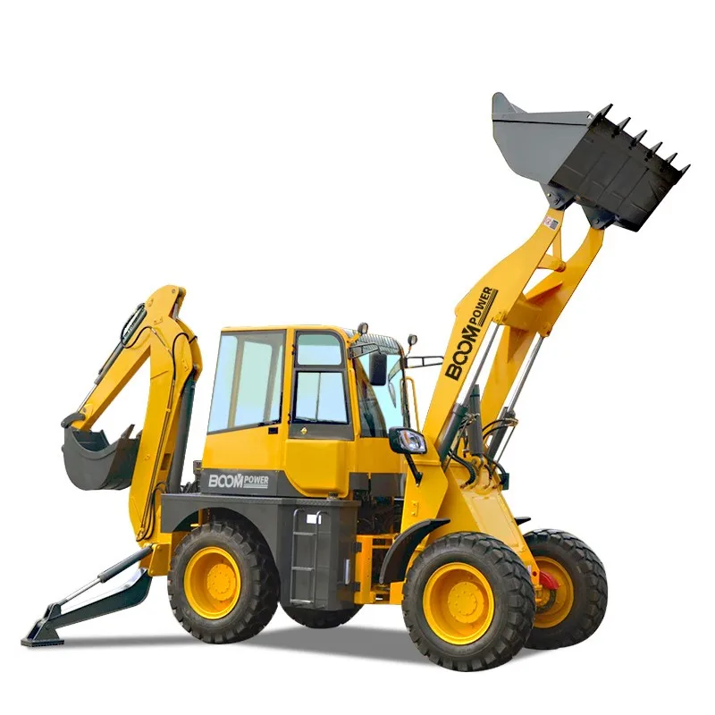 Multifunction Chinese cheap four wheel loader mini 2.5ton 3 ton 2500kg 3000kg backhoe loader with excavator price