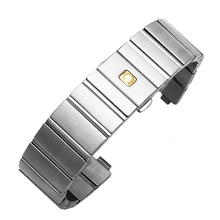 15mm 17mm 18mm 23mm 25mm rose gold deployment butterfly stainless steel watch strap for OMG Constellation Double eagle watch