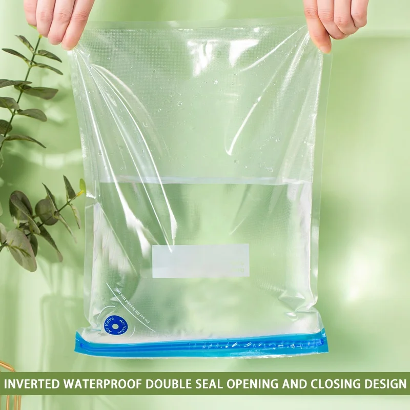 Food Package Biodegradable Clear Bags For Package Plastic Pouch Vacuum Bag For Clothes With Pump
