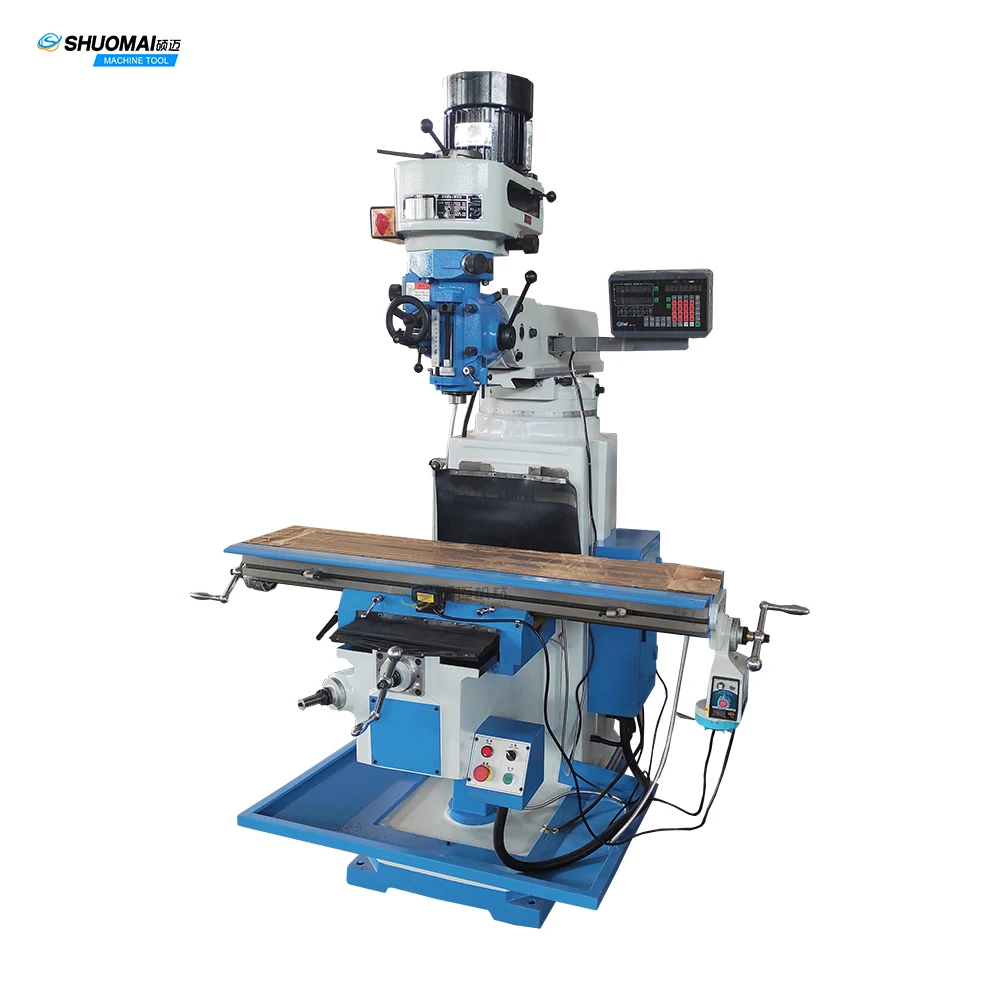 X6330 high precision vertical variable speed powerful feed rotary head turret milling machine