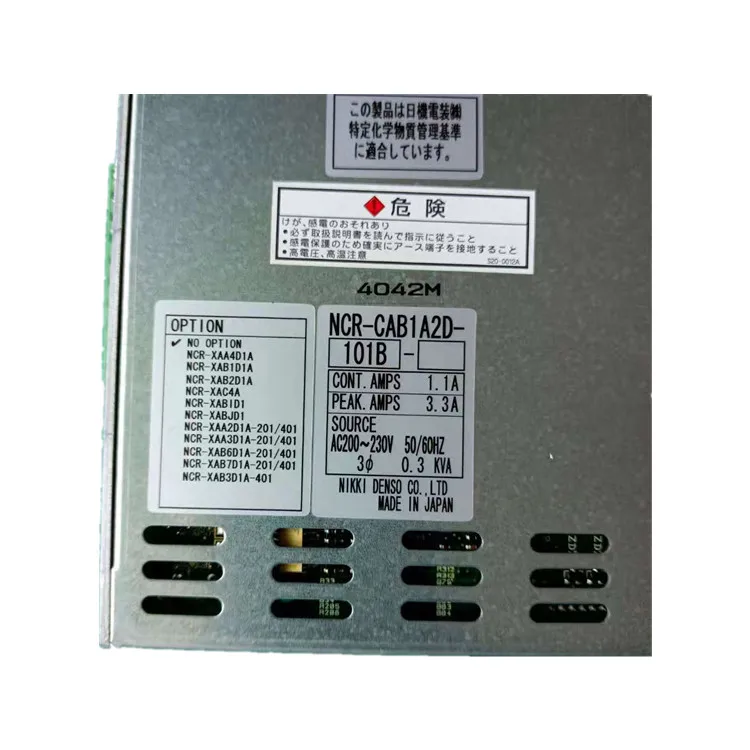 Nikkidenso Серво привод контроллер NCR-CAB1A2D-101B трехфазный AC200-230V 0.1KW