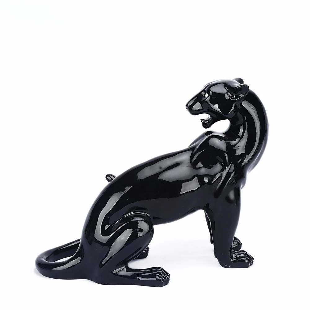 
3d Animal Craft Resin Decoration Sculpture Home Decorations Cheetah Resin Statue 