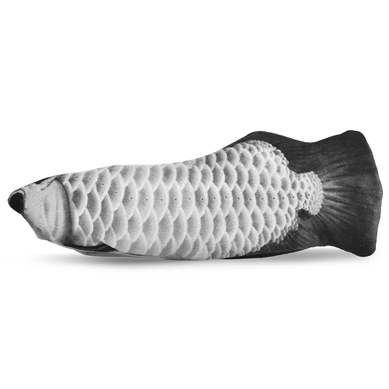 Petstar Electric Cat Kicker Fish Toy Realistic Plush Moving Cat Fish Toys Wiggle Fish Catnip Toys