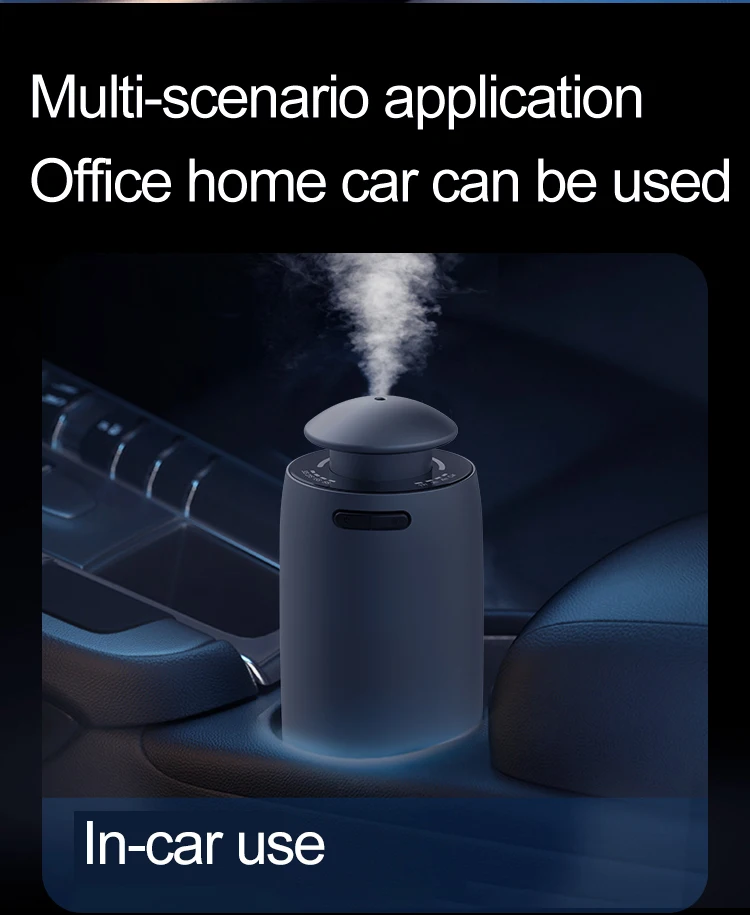 Wholesale Luxury Metal Materials Wireless Mini Portable Usb Essential Oil Scent Machine Waterless Car Aroma Diffuser