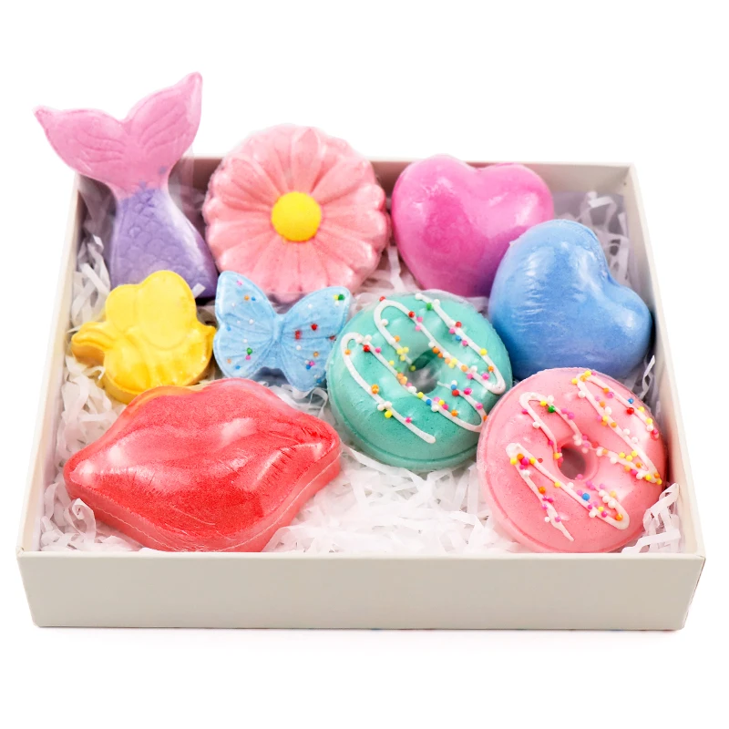 Wholesale Handmade Bath Fizzer Bath Ball Natural Organic Essential Oils Bubble Bath Bombs Set