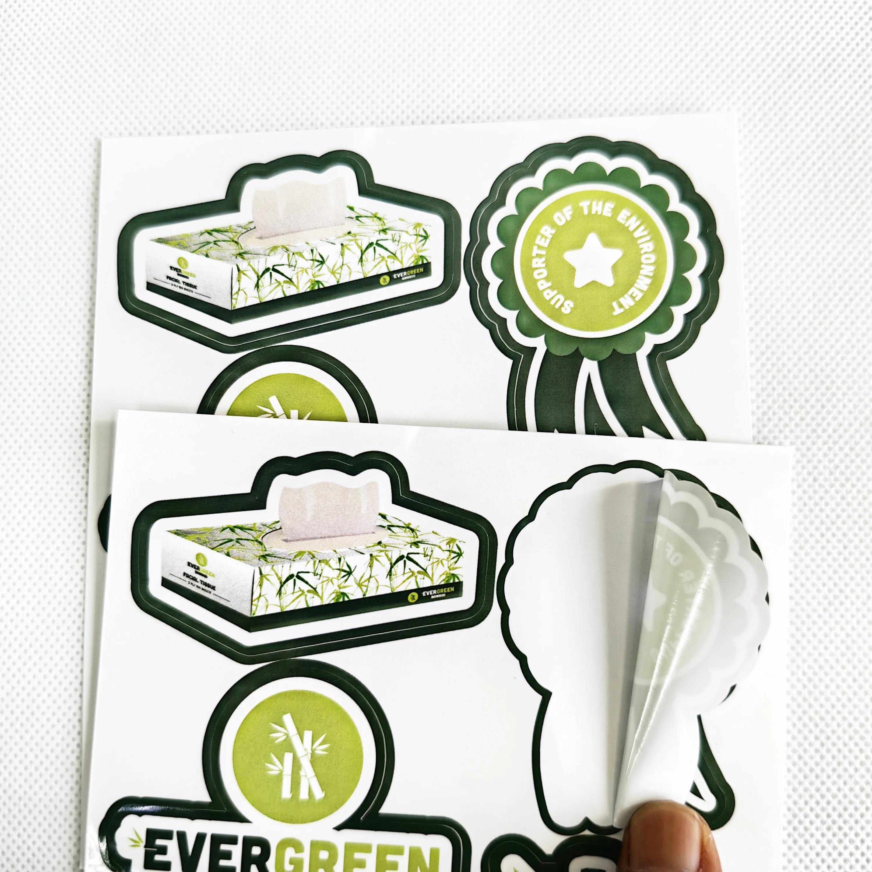 Custom UV Resistant Vinyl PVC Bumper Die cut Sticker Durable Waterproof Self Adhesive Logo Label Outdoor Car Stickers