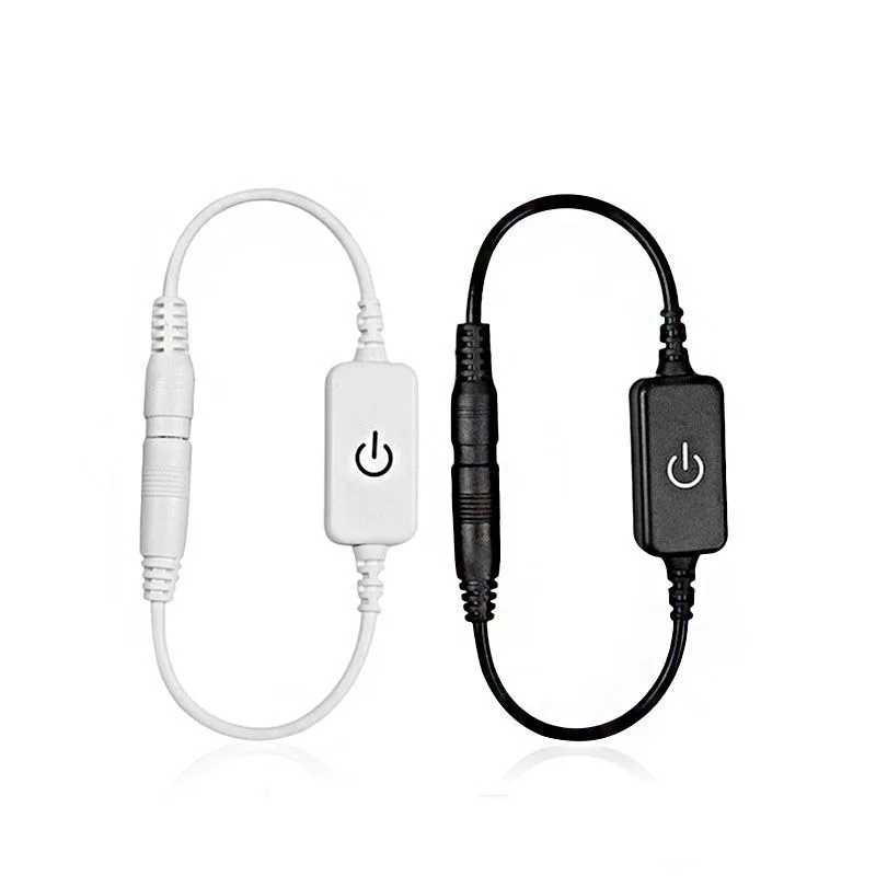 DC 12V 24V светодиодный сенсорный переключатель диммер регулировки яркости контроллер с штекером для одноцветной светодиодной полосы света