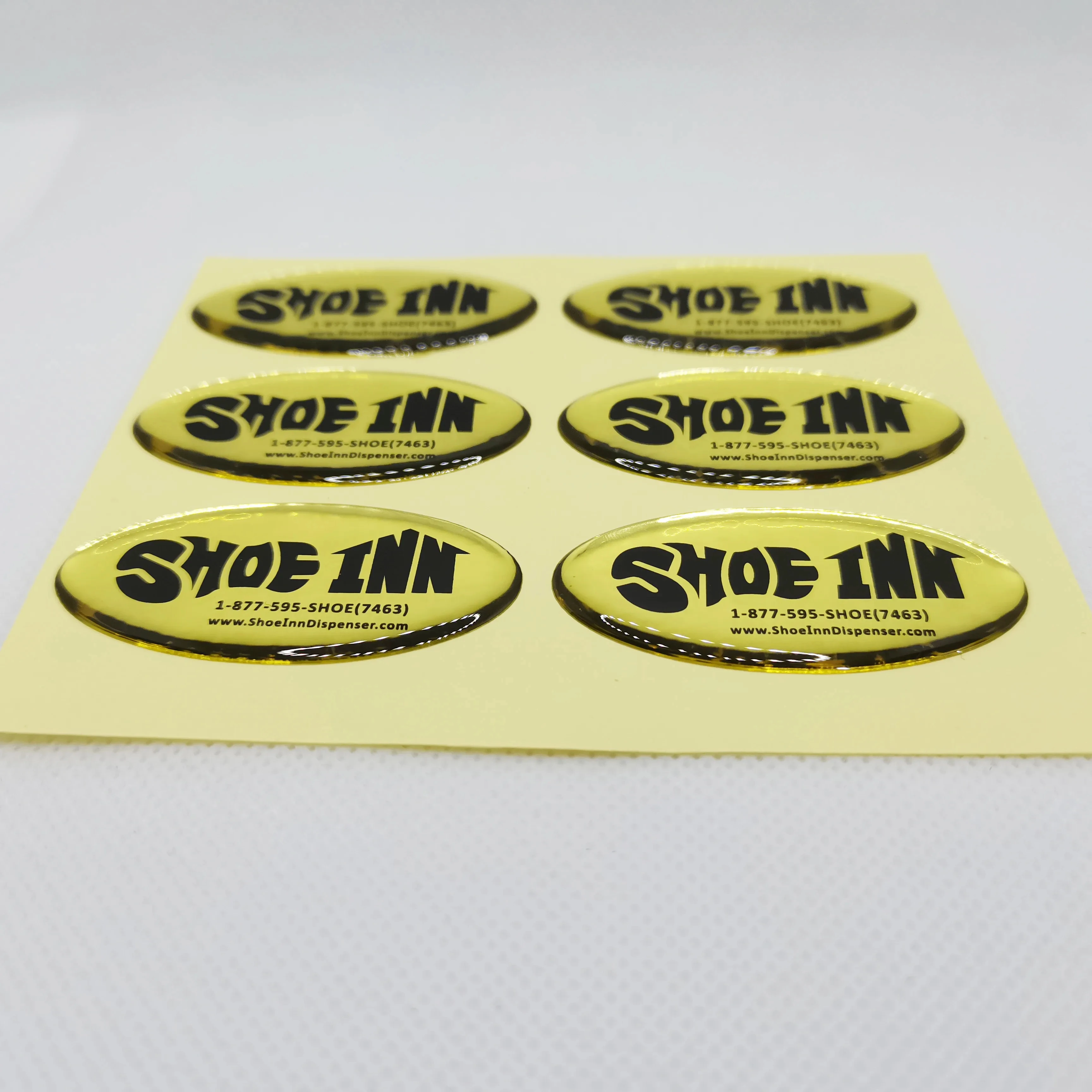 Custom 3d label printing epoxy domed resin sticker glossy adhesive label sticker