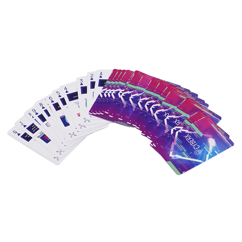 High Quality Standard poker card Customized 100% PVC Plastic Playing Card With A Glossy Tuck Box manufacturer plastic cards pvc