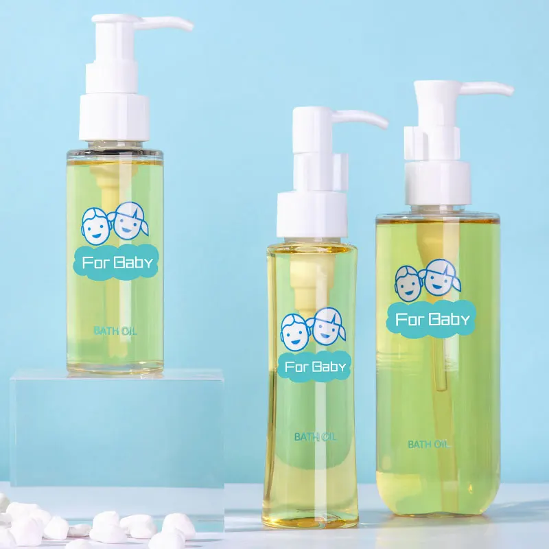 Private label pure natural moisturizing softening nourishing baby skin baby bath oil