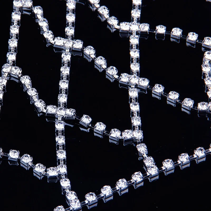  Luxury Crystal Rhinestone Lingerie Nipple Bra Chain Body Jewelry Sexy for Women Bikini Beach Dance