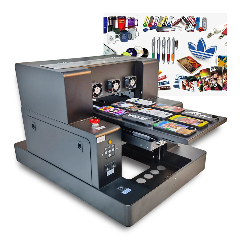 High Efficiency A3 UV Inkjet Printers 3D Phone Case Printer Logo Digital Printing Shop Machines UV Printer