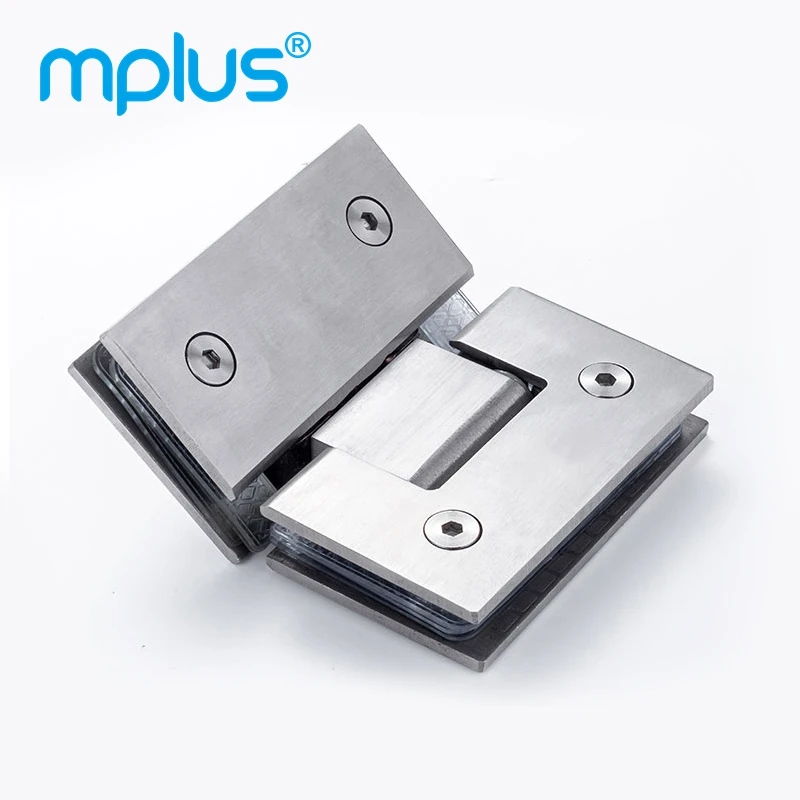 Manufacturer 135 Degree Stainless Steel Frameless Glass Square Corner Clamp Shower Door Hinge