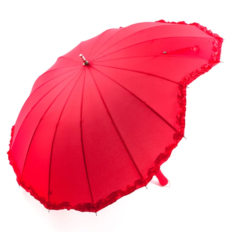 
Wedding Straight Heart Shaped Umbrella For Promotional 