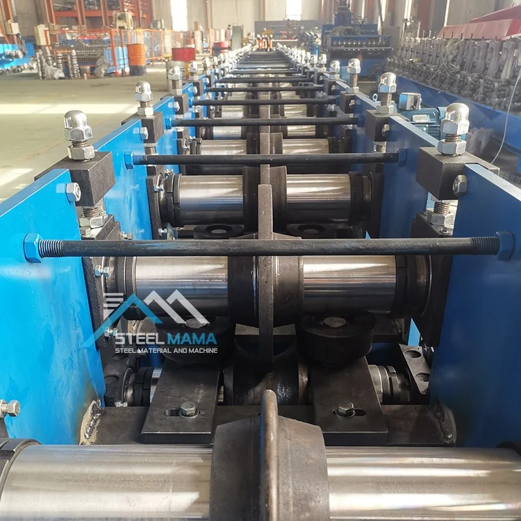 Hot Sale Full Automatic 100 Highway Peach Post Guardrail Steel Fence Cold Roll Forming Machine