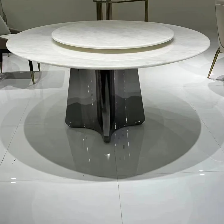 Dining Table And Chairs,Stainless Steel Frame Luxury Dinning Table,Marble top  Dining Room Table