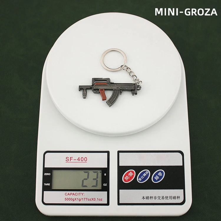 Hot Wholesale custom metal gun key chain 5-9CM18cm M24 Metal Game Gun Model Key Chain  Bag key chain