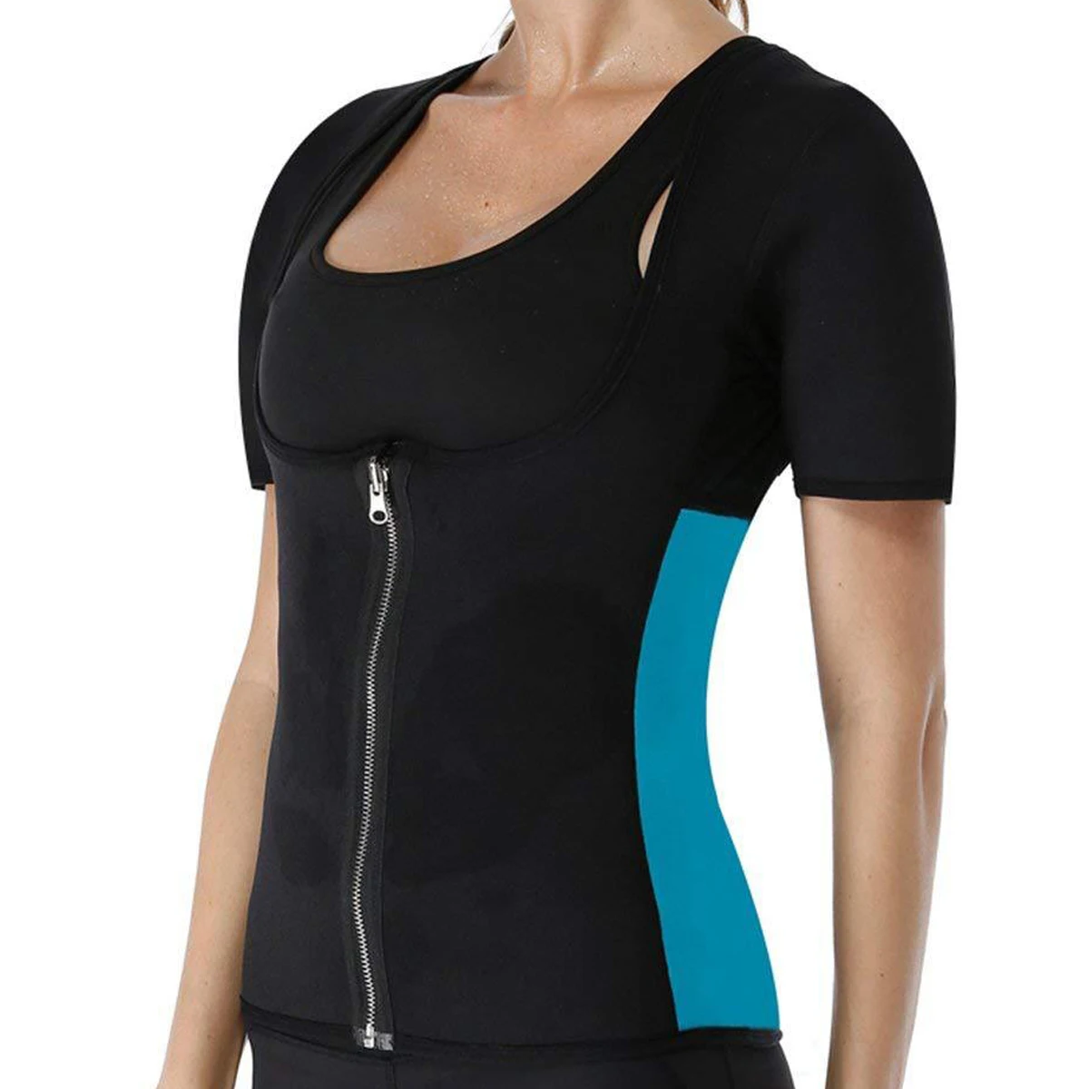 Sweat suit neoprene fitness suit tight exercise yoga suit waist waist seamless shapewear