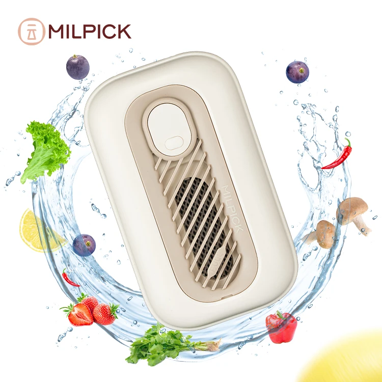 Manufacturer household wireless seafood meat food cleaning machine pesticide remover fruit vegetable washer purifier