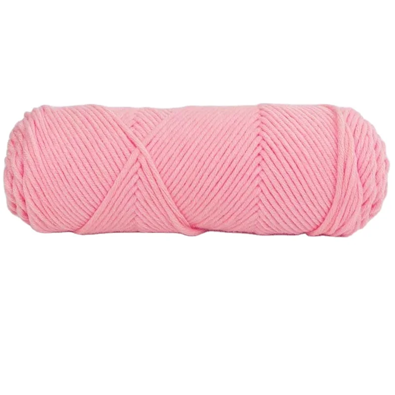 Solid color 8 strands of lover cotton coarse wool tufted with milk cotton rod knitting multiple strands of Korean cotton