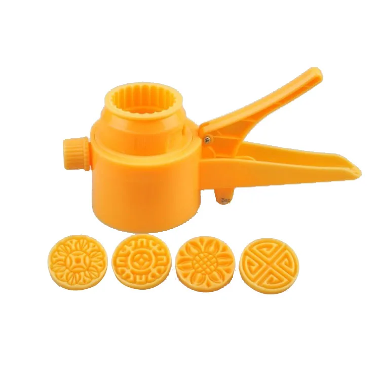 ckot Moon cake mold Reverse button semi-automatic moon cake mold75Gram belt4Flower piece