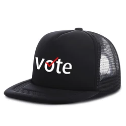 Wholesale Custom Logo Gifts Election Campaign Vote White Election Political Mesh Cap Sports Cap Hats