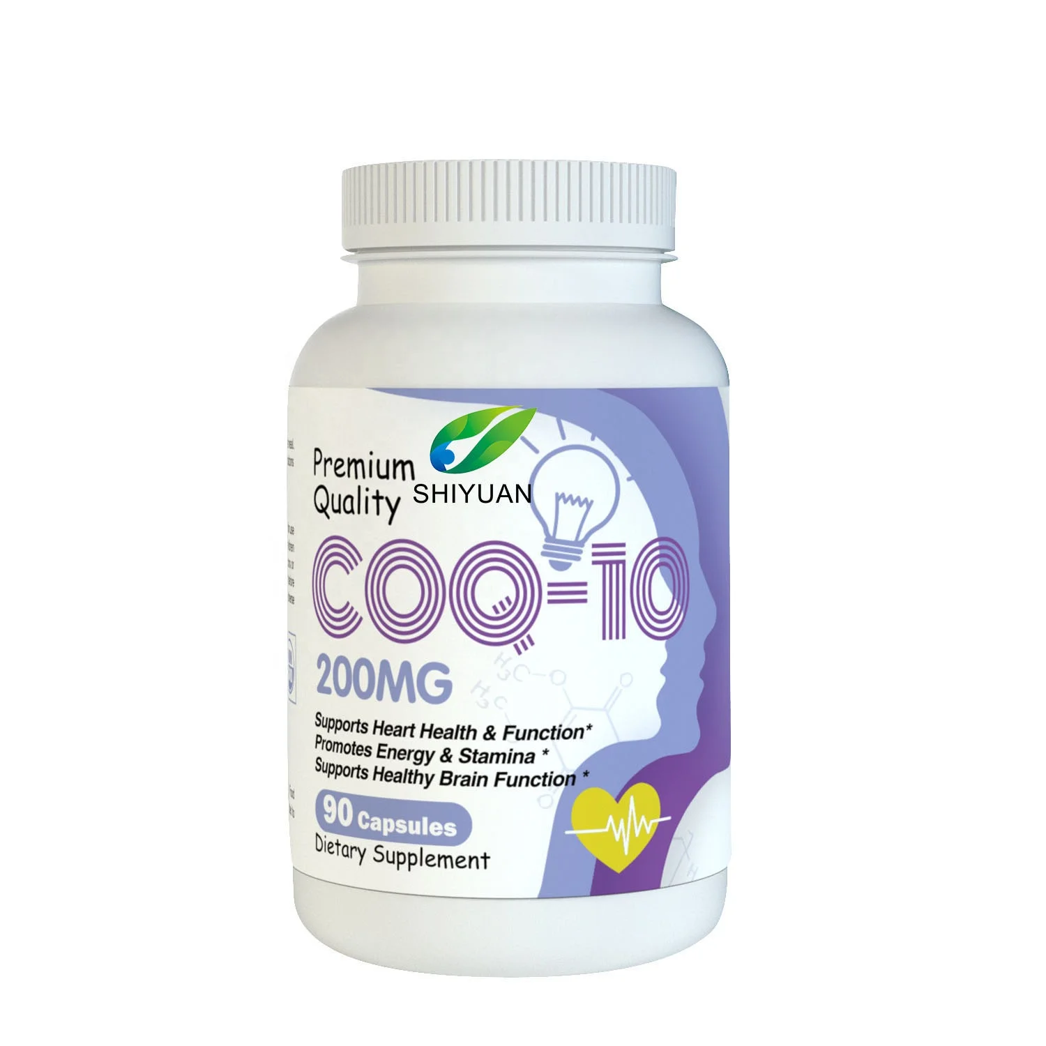 OEM Factory Customized Private Formula COQ10 Capsules Hard Capsules Vegetarian Natural Pectin Heart Support Fertility