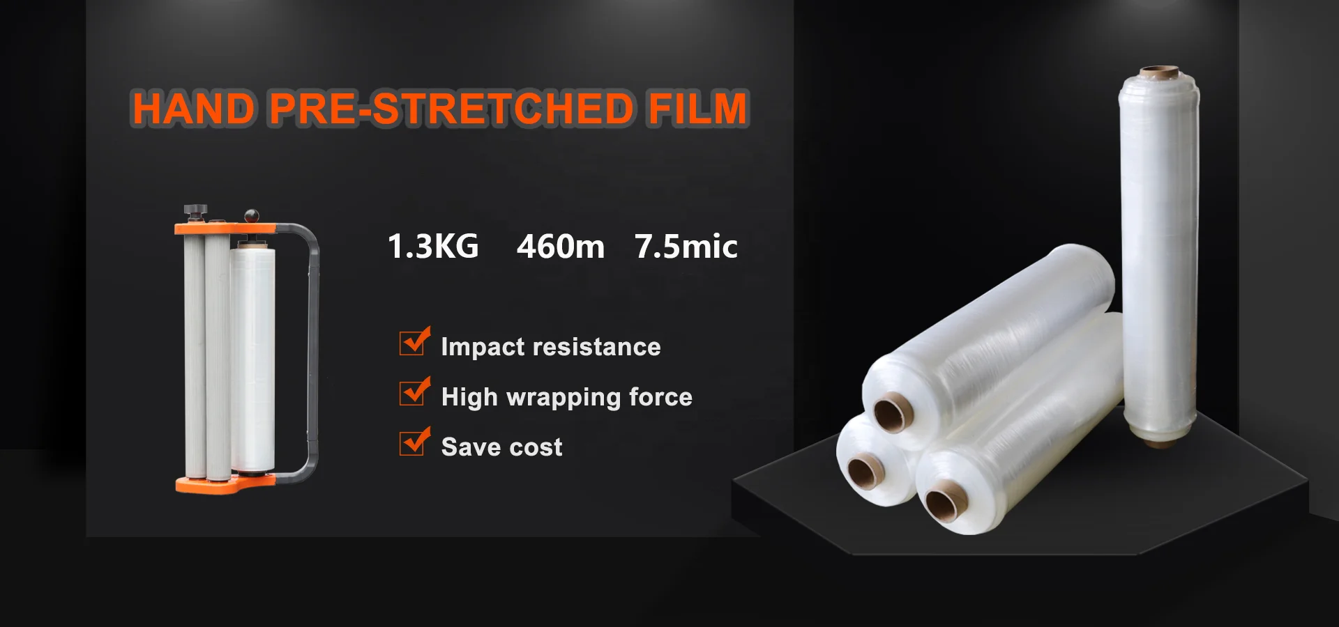 SMART WASP Suitable for Film Dispenser Pallet Stretch Wrapping Wrap Film Hand Film